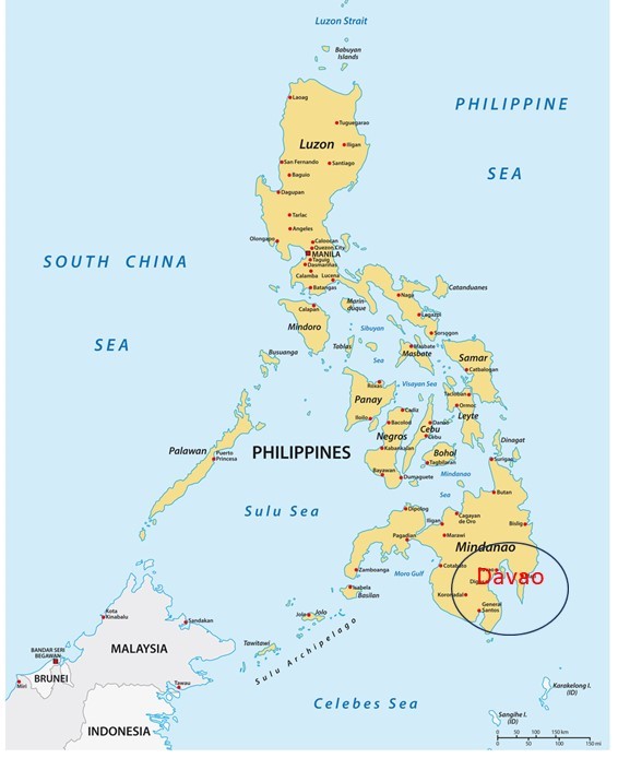 Philippines Map – Davao City | Christian Cross Ministries